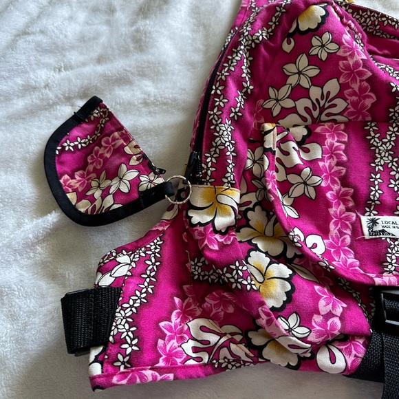 Local Design Made In Hawaii Pink Floral Shoulder Bag - Picture 2 of 7